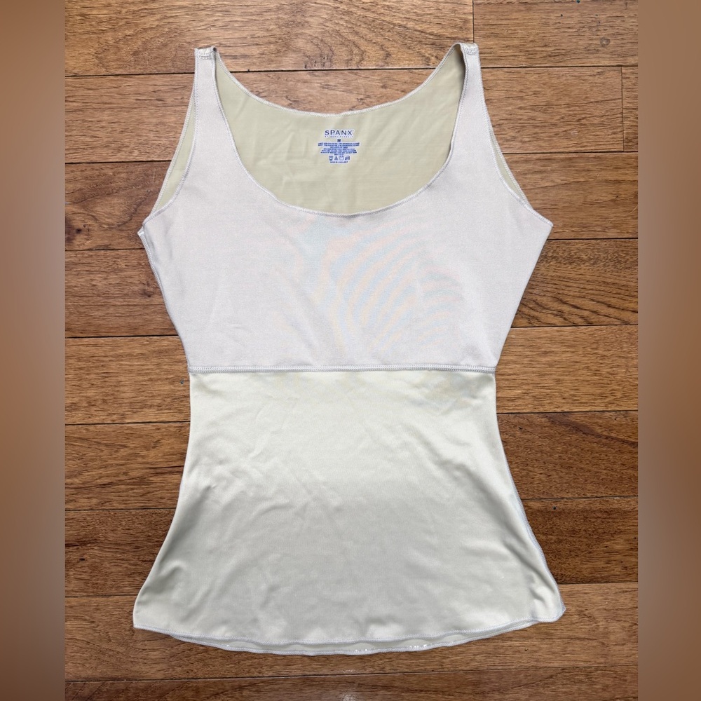 Spanx By Sara Blakely Tank Top Shaping Nude Beige Shape wear  Size M